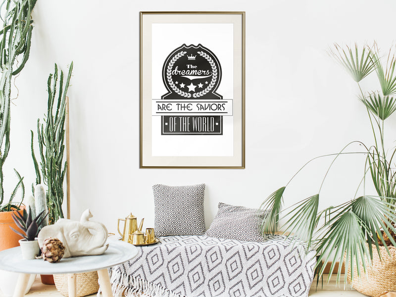 Poster - Dreamers   - goud passepartout
