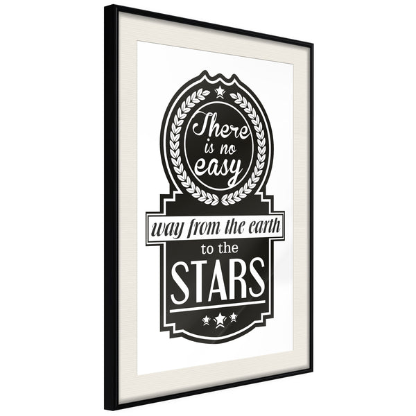 Poster - Way to the Stars   - zwart passepartout