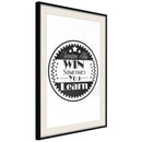 Poster - Sometimes  - zwart passepartout