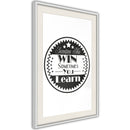 Poster - Sometimes  - wit passepartout