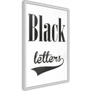 Poster - Black Lettering  - wit