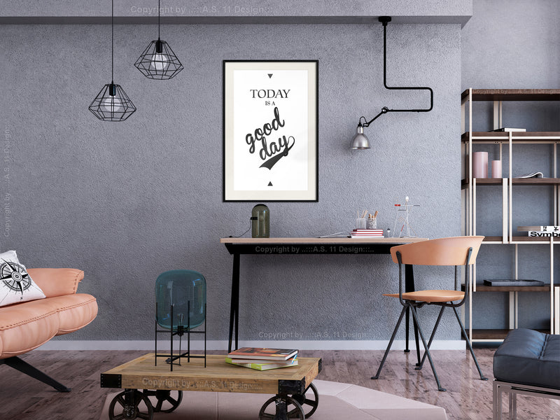 Poster - Today III  - zwart passepartout