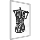 Poster - Coffee First  - wit