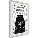 Poster - Hungy Bear  - wit passepartout