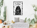 Poster - Hungy Bear  - zwart
