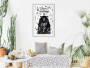 Poster - Hungy Bear  - wit passepartout