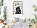Poster - Hungy Bear  - goud passepartout