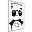 Poster - Tolerant Panda  - wit