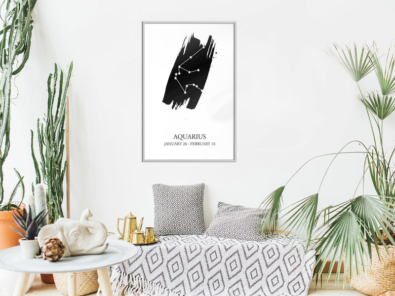 Poster - Zodiac: Aquarius I  - wit