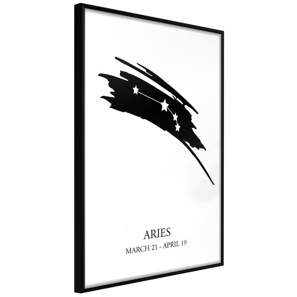 Poster - Zodiac: Aries I  - zwart