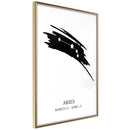 Poster - Zodiac: Aries I  - goud