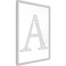 Poster - Capital A  - wit