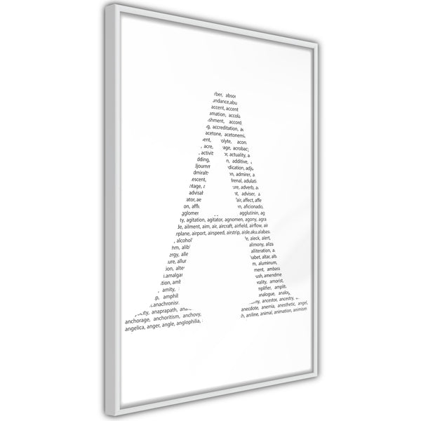 Poster - Capital A  - wit