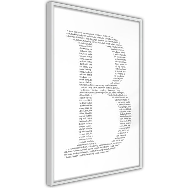 Poster - Capital B  - wit
