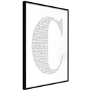 Poster - Capital C  - zwart