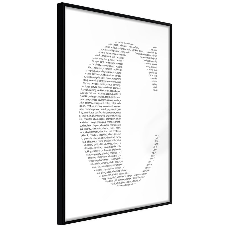 Poster - Capital C  - zwart