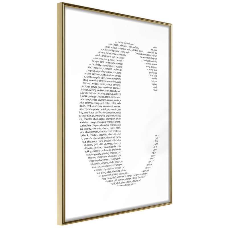 Poster - Capital C  - goud