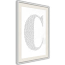 Poster - Capital C  - wit passepartout