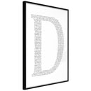 Poster - Capital D  - zwart