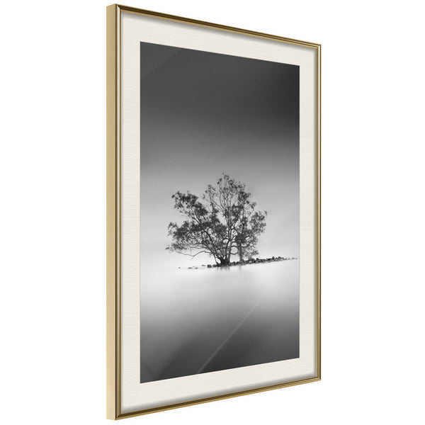 Poster - Loneliness I  - goud passepartout