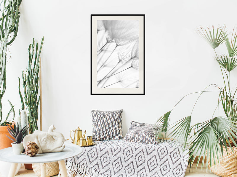Poster - Gentle Blow  - zwart passepartout