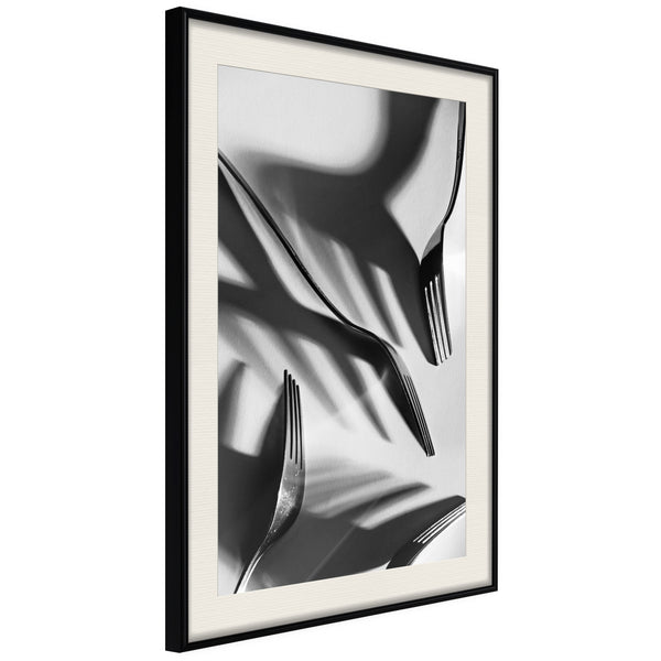 Poster - Fun with Shadow  - zwart passepartout