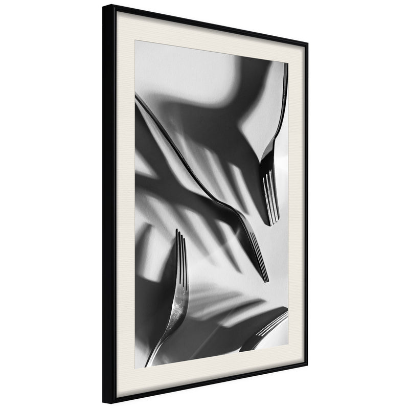 Poster - Fun with Shadow  - zwart passepartout