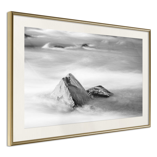 Poster - Loneliness II  - goud passepartout