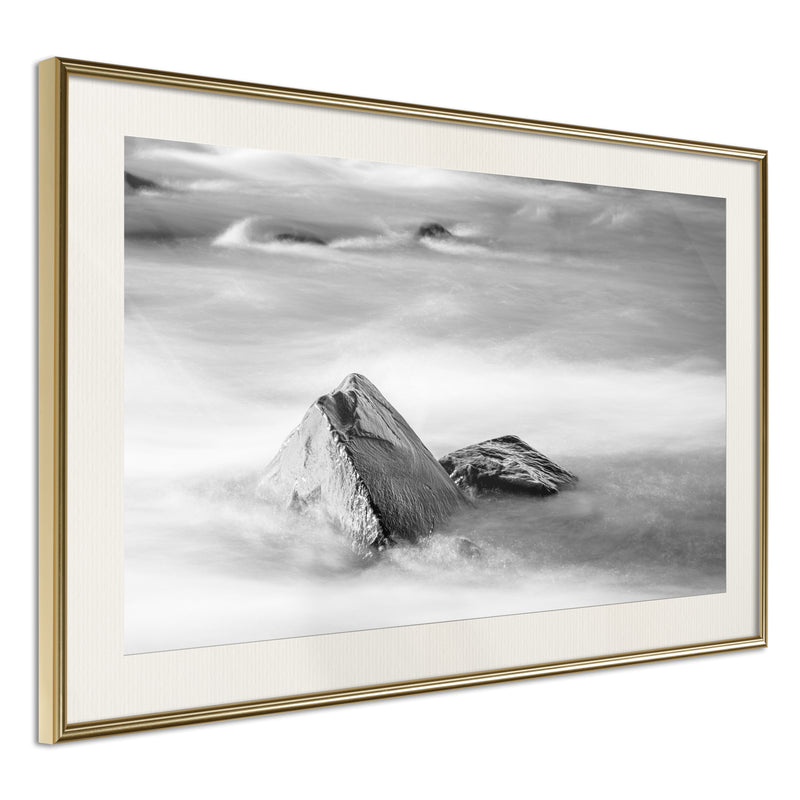 Poster - Loneliness II  - goud passepartout