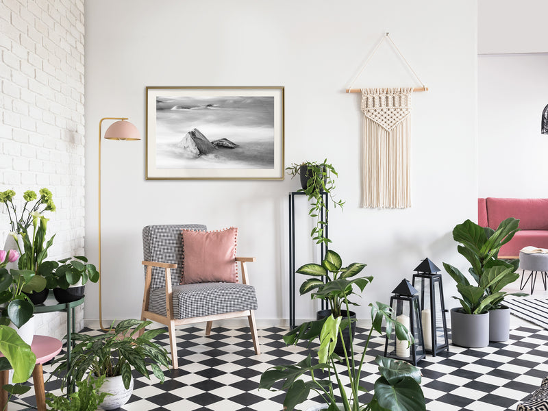 Poster - Loneliness II  - goud passepartout