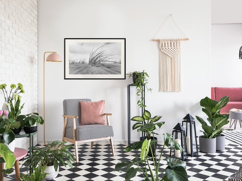 Poster - Seaside Dunes  - zwart passepartout