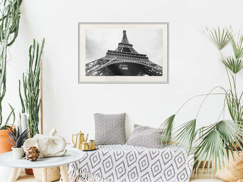 Poster - Symbol of Paris  - wit passepartout