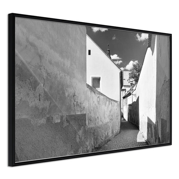 Poster - Sunny Day in the Town  - zwart
