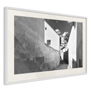 Poster - Sunny Day in the Town  - wit passepartout