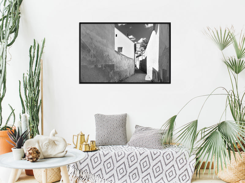 Poster - Sunny Day in the Town  - zwart