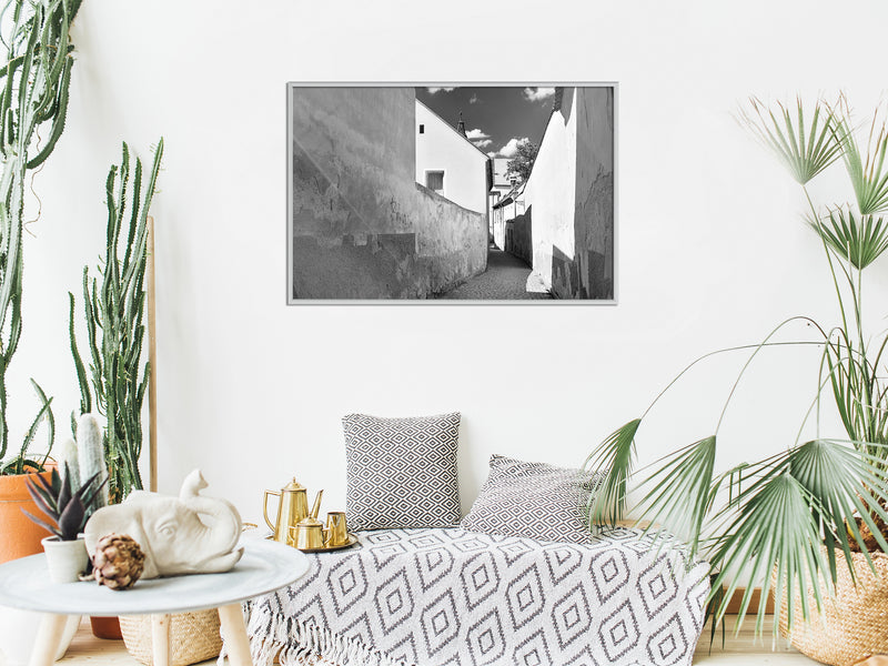 Poster - Sunny Day in the Town  - wit