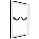 Poster - False Eyelashes  - zwart passepartout