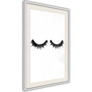 Poster - False Eyelashes  - wit passepartout