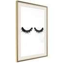 Poster - False Eyelashes  - goud passepartout