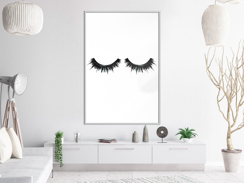 Poster - False Eyelashes  - wit