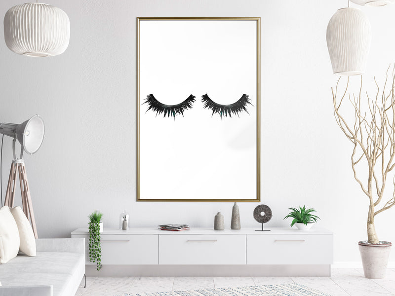 Poster - False Eyelashes  - goud