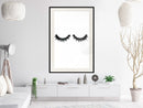 Poster - False Eyelashes  - zwart passepartout