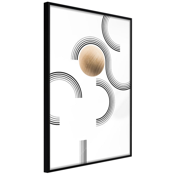 Poster - Sphere in a Trap  - zwart