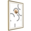 Poster - Sphere in a Trap  - goud passepartout