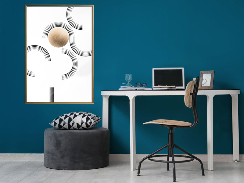Poster - Sphere in a Trap  - goud
