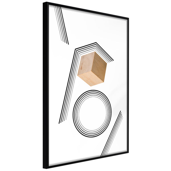 Poster - Cube in a Trap  - zwart