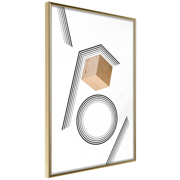 Poster - Cube in a Trap  - goud