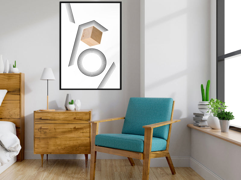 Poster - Cube in a Trap  - zwart