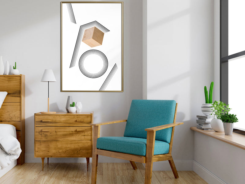 Poster - Cube in a Trap  - goud