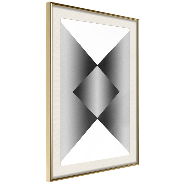 Poster - Gradient  - goud passepartout